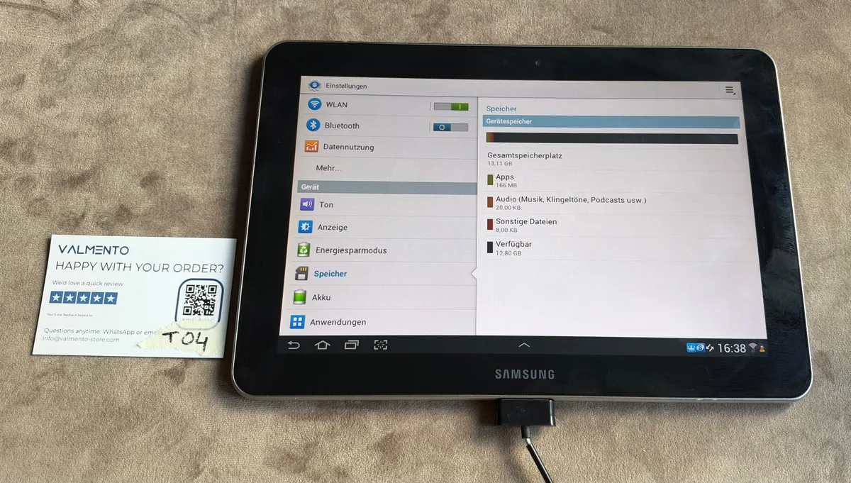 Samsung Galaxy Tab 10.1 (GT-P7510) 16 GB – defekt (Einzelstück 2) – Foto 3 von 4