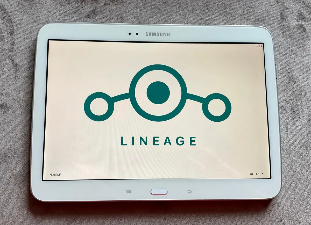 Samsung Galaxy Tab 10,1 Zoll Weiß mit LineageOS – gebraucht, funktionsfähig – Foto 2 von 4