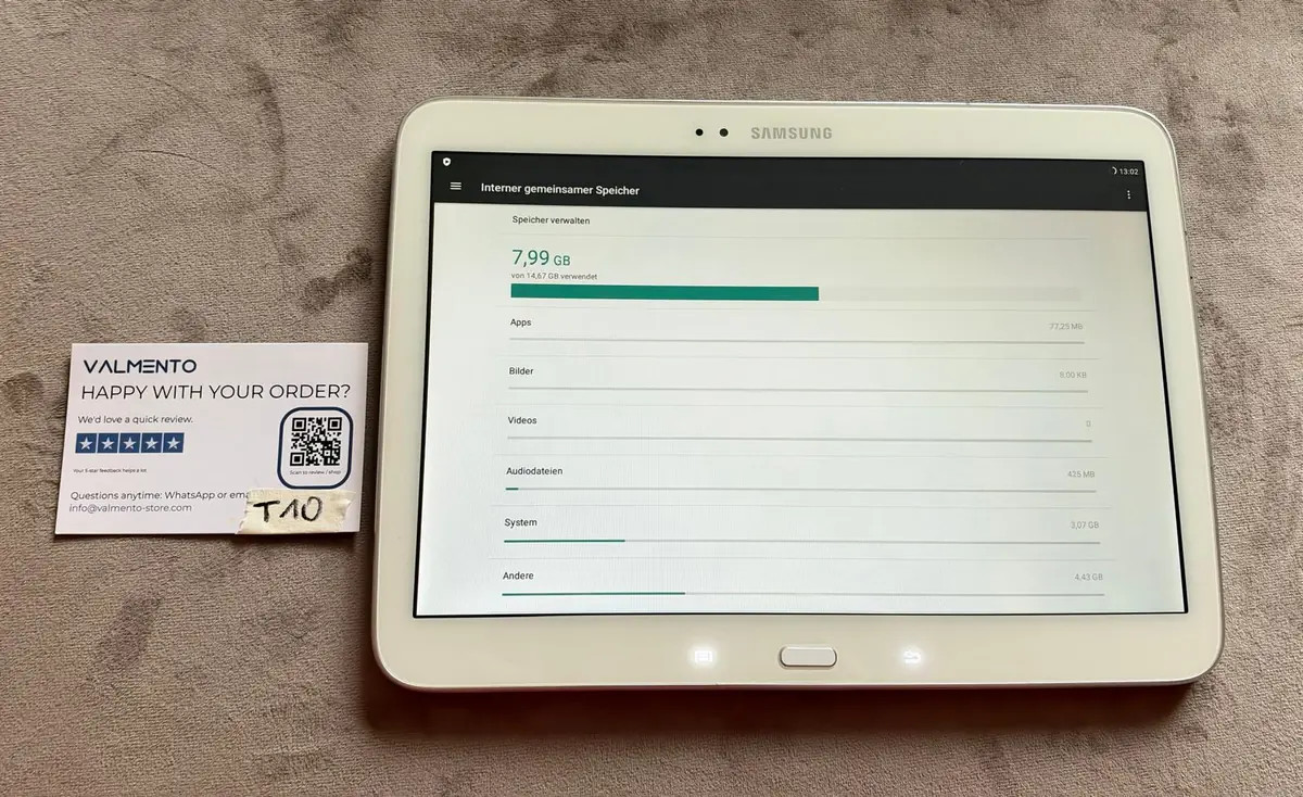 Samsung Galaxy Tab 10,1 Zoll Weiß mit LineageOS – gebraucht, funktionsfähig – Foto 3 von 4
