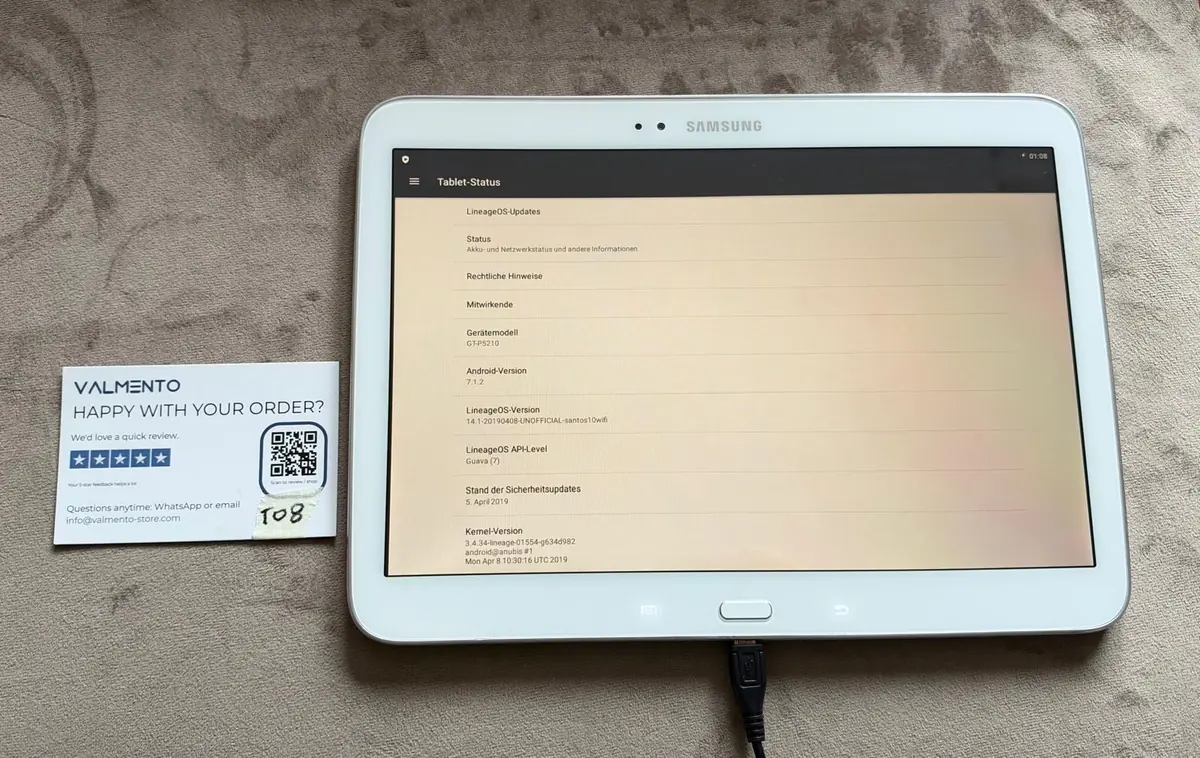 Samsung Galaxy Tab 3 10.1 (GT-P5210) 16 GB Weiß mit LineageOS – gebraucht, funktionsfähig von Samsung – neu kaufen bei Valmento