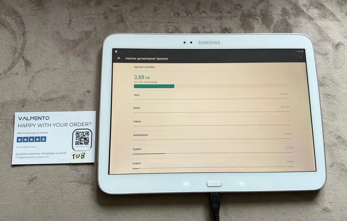 Samsung Galaxy Tab 3 10.1 (GT-P5210) 16 GB Weiß mit LineageOS – gebraucht, funktionsfähig – Foto 3 von 4