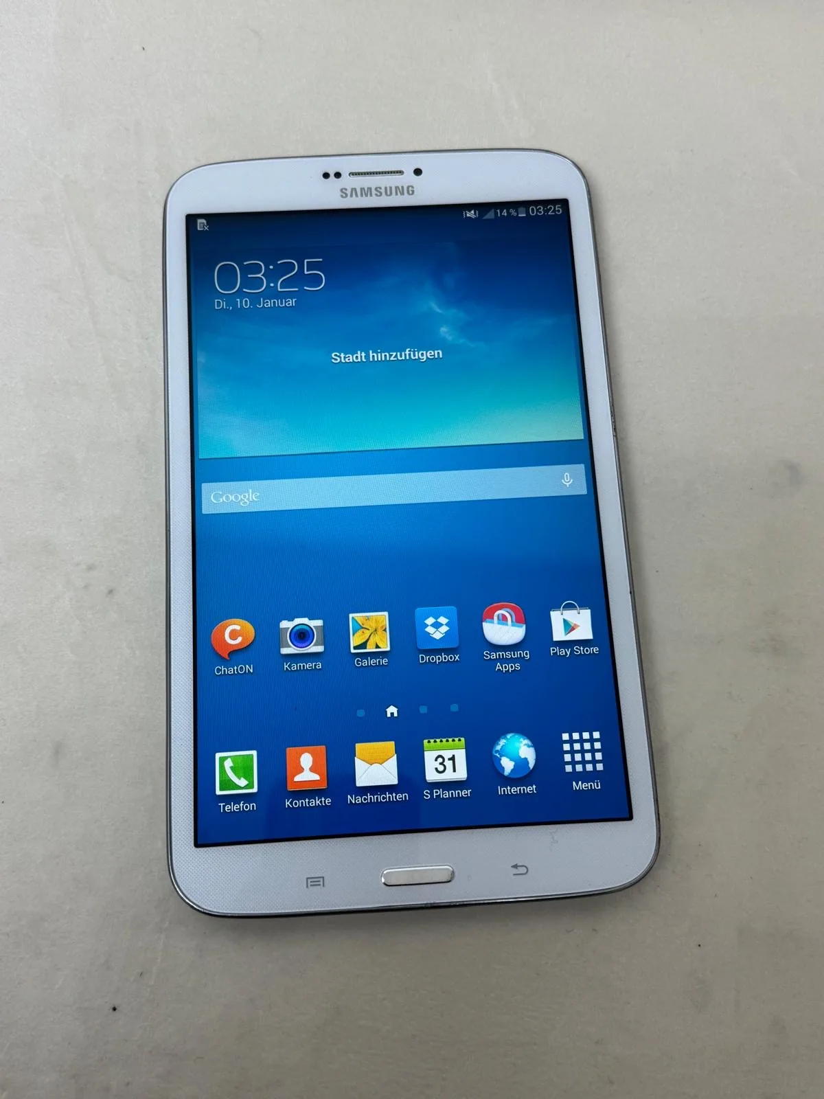 Samsung Galaxy Tab 3 8.0 LTE (SM-T315) Weiß – gebraucht – Foto 4 von 4