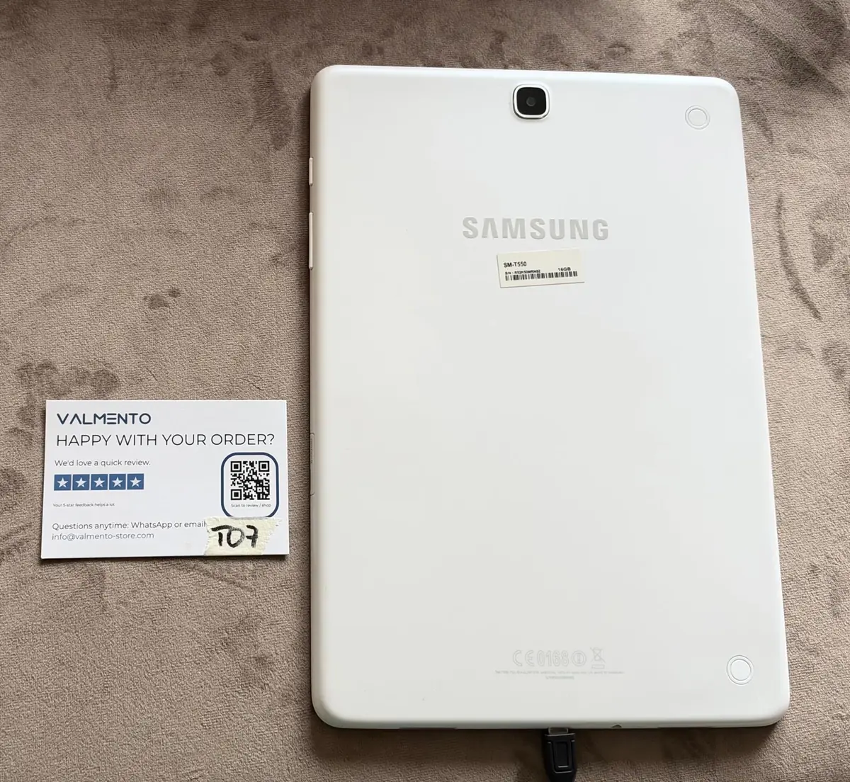 Samsung Galaxy Tab A 9.7 (SM-T550) 16 GB Weiß – mit Google-Kontosperre, nur für Bastler – Foto 3 von 3