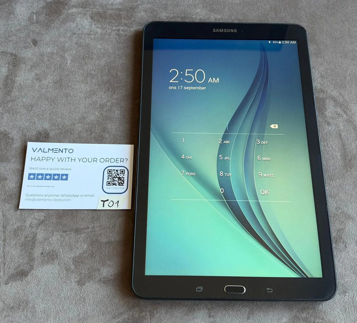 Samsung Galaxy Tab E 9.6 (SM-T560) – defekt, Rückseite zerkratzt – Foto 3 von 5