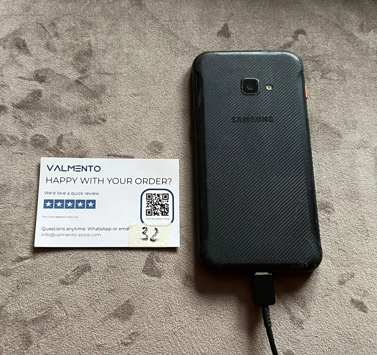 Samsung Galaxy XCover 4s (SM-G398FN/DS) – Outdoor-Handy, läuft, Displayglas gebrochen – Foto 4 von 5