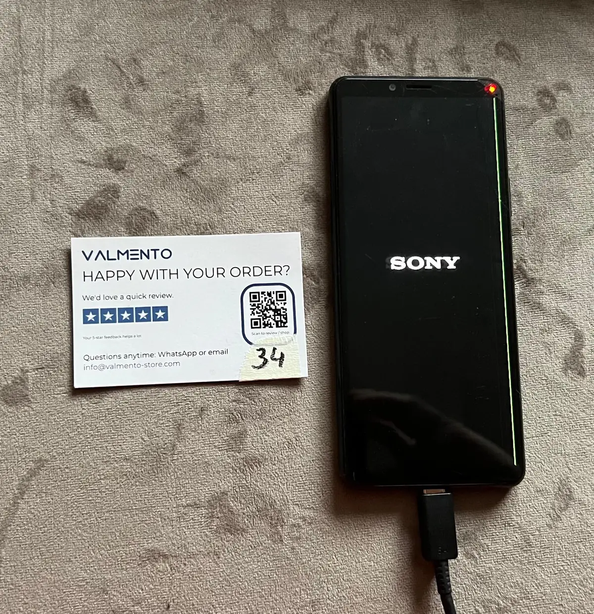 Sony Xperia 10 II (XQ-AU52) Schwarz – funktionsfähig, Gehäuse geöffnet – Foto 1 von 5