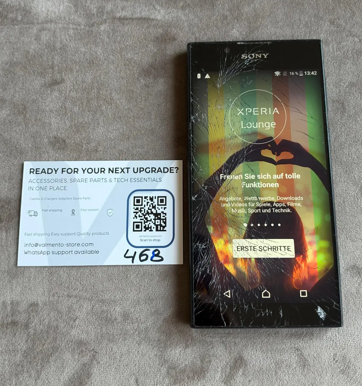 Sony Xperia L1 (G3311) Schwarz – Displaybruch, defekt (Bastlergerät) – Foto 3 von 5