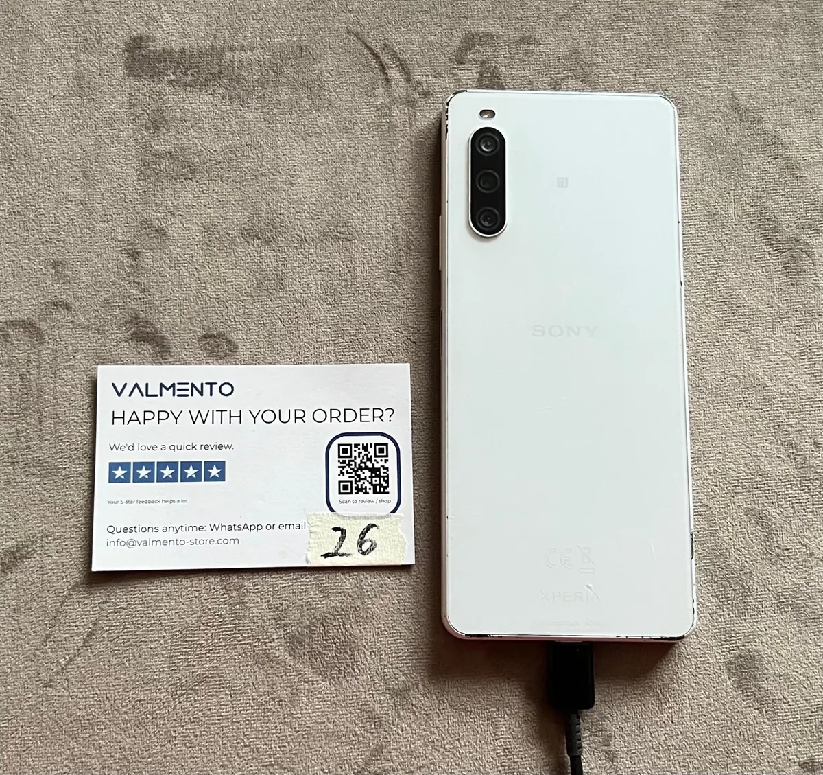 Sony Xperia Weiß – Zustand ungeprüft (Bastlergerät) – Foto 5 von 5