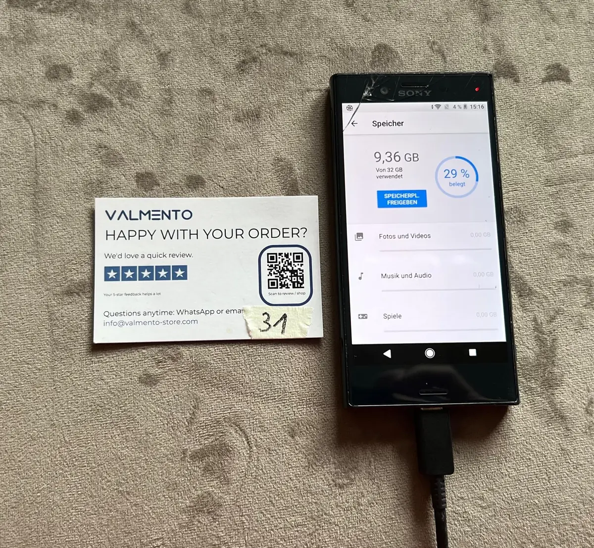 Sony Xperia X Compact (F5321) Schwarz – gebraucht, funktionsfähig – Foto 5 von 6