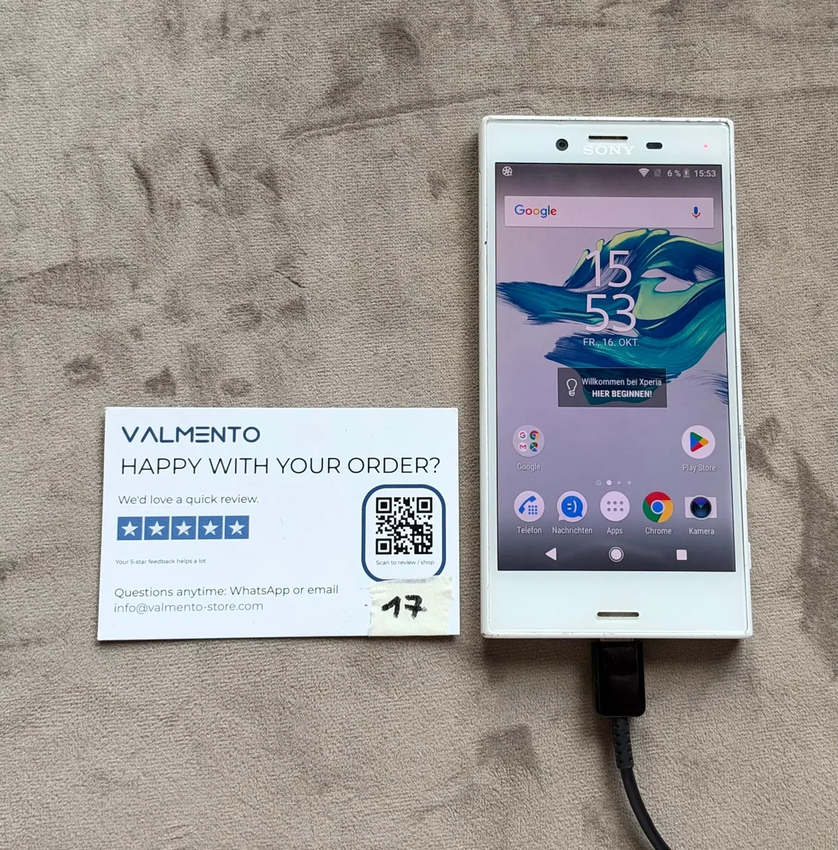 Sony Xperia X Compact Weiß – defekt (Bastlergerät) – Foto 4 von 6