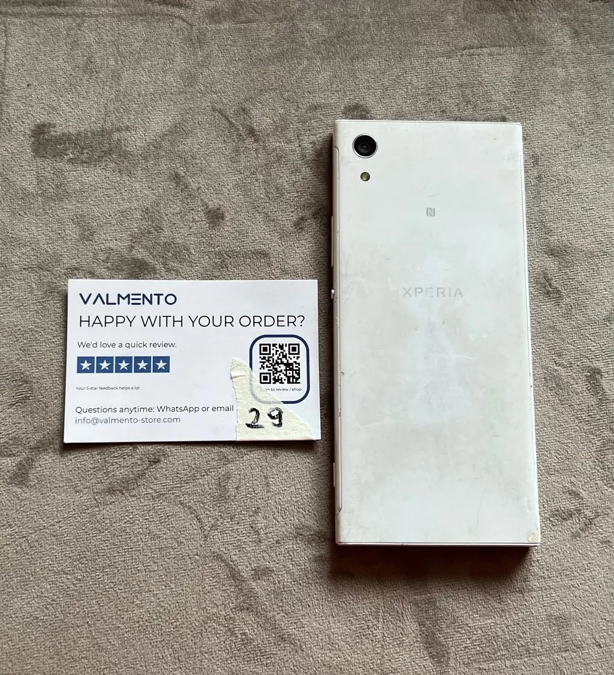 Sony Xperia XA1 (G3121) Weiß – läuft, Displayglas gebrochen – Foto 2 von 6