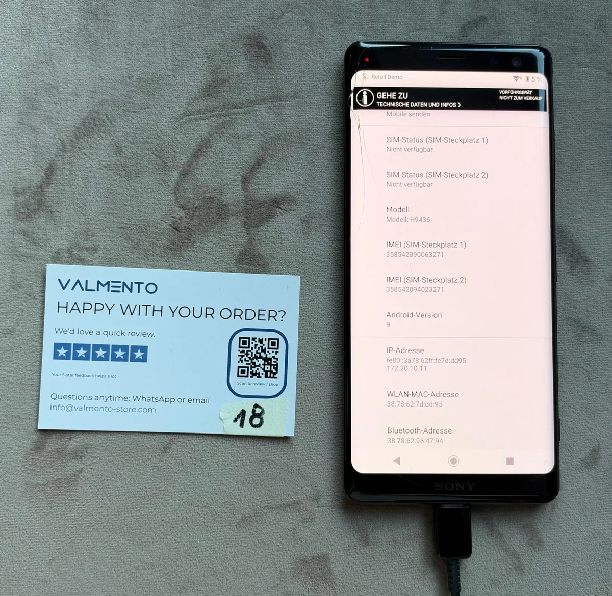 Sony Xperia XZ3 – defekt (Bastlergerät) – Foto 6 von 14