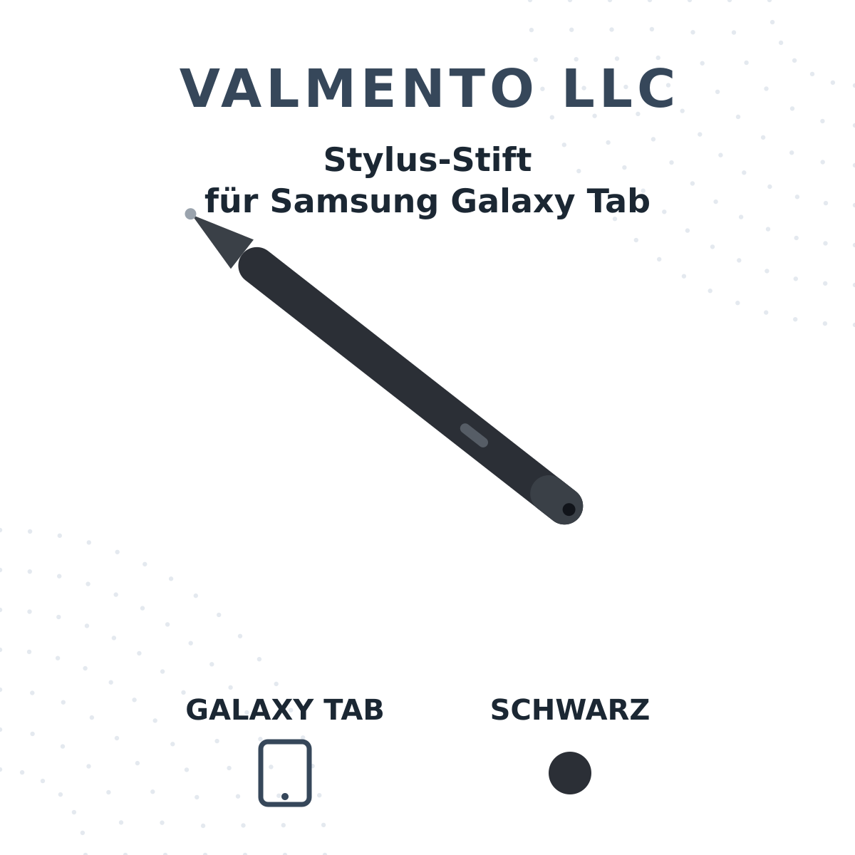 Hochempfindlicher Stylus-Stift für Samsung Galaxy Tab S6 Lite / S7 / S7+ / S7 FE / S8 / S8+ / S8 Ultra – Schwarz Neu Samsung refurbished kaufen