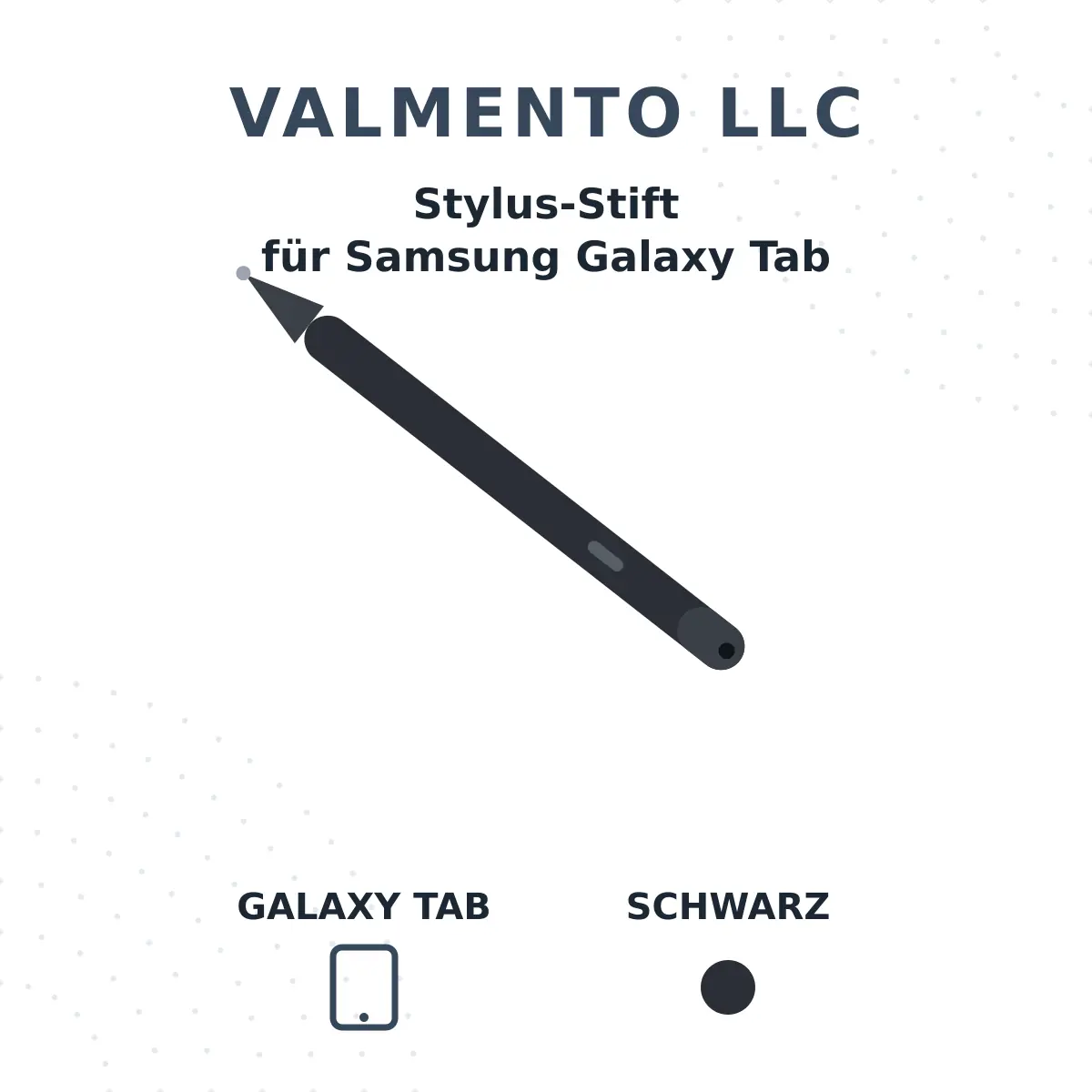 Hochempfindlicher Stylus-Stift für Samsung Galaxy Tab S6 Lite / S7 / S7+ / S7 FE / S8 / S8+ / S8 Ultra – Schwarz Neu Samsung refurbished kaufen