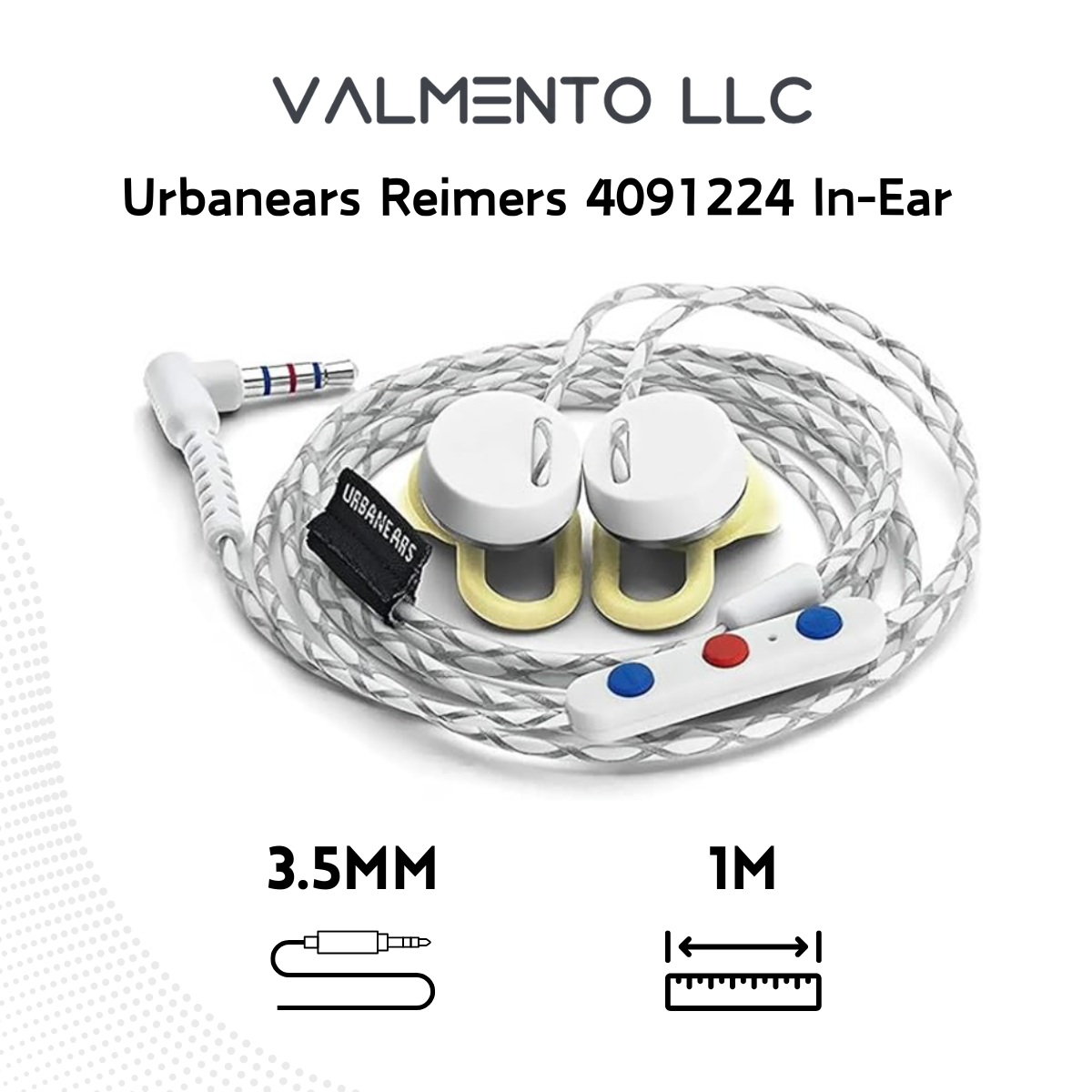 Urbanears Active Reimers Team Weiß, 3.5mm