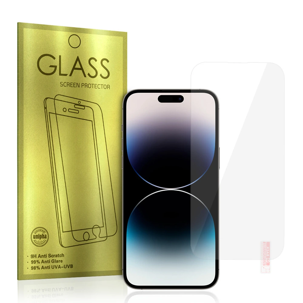 Schutzglas mit Verpackung – Lieferumfang für iPhone 16 Pro bis 18 Pro
