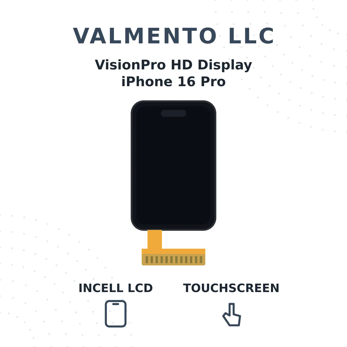 Valmento VisionPro HD – Incell LCD Display & Touchscreen-Ersatz für iPhone 16 Pro Neu Apple refurbished kaufen